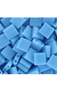 Miyuki tila 5x5mm beads - Opaque turquoise blue TL-413